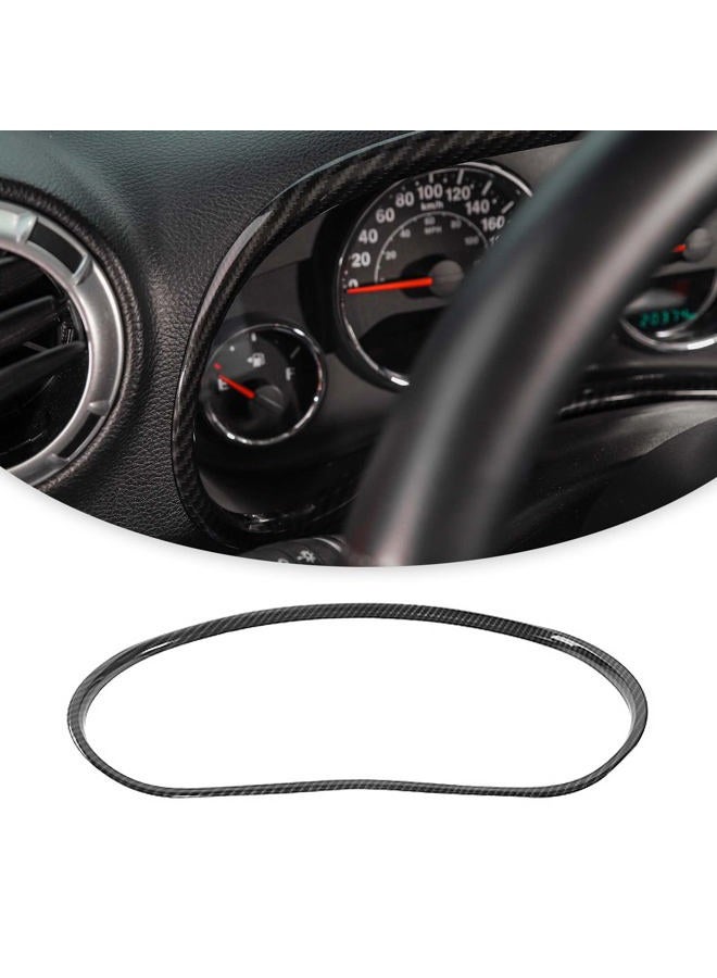Jimen Compatible with 2011-2018 Jeep Wrangler JK & Unlimited Instrument Panel Trim Cover Dashboard Accessories (Carbon Fiber) - Image 2