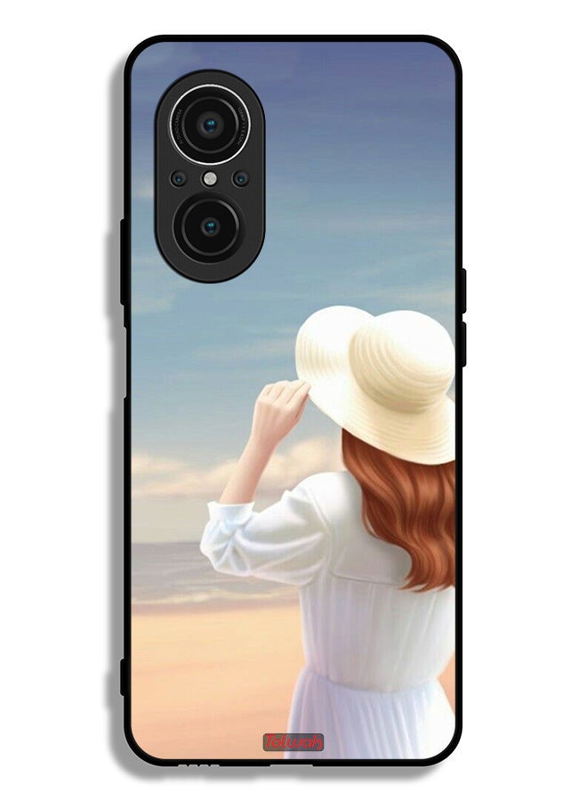 Tolwak Huawei nova 9 SE 5G Protective Case Cover Hat Girl Standing  - Image 2