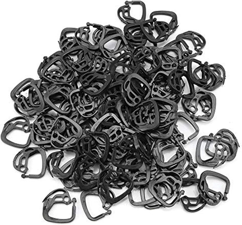 ويوبلز مستلزمات البيوت الزجاجية، 100 قطعة من خطافات شبكة التظليل البلاستيكية المعلقة لأقمشة التظليل ومستلزمات البيوت الزجاجية - Image 1