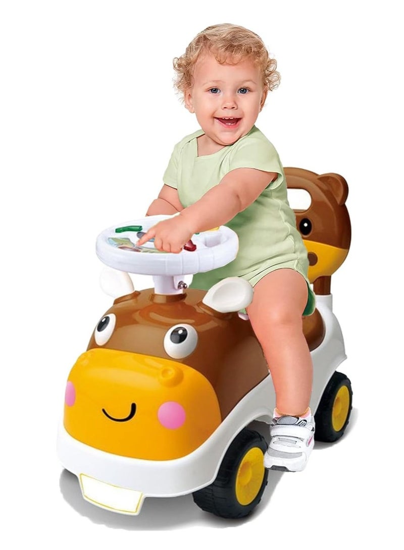 AL BADER Baybee Hippo Race Kids Ride On Push Car for Toddlers Baby car Toy Children Rider & Infant Baby car Toys | Kids Suitable for Boys & Girls(1-3 Years)  - Image 1