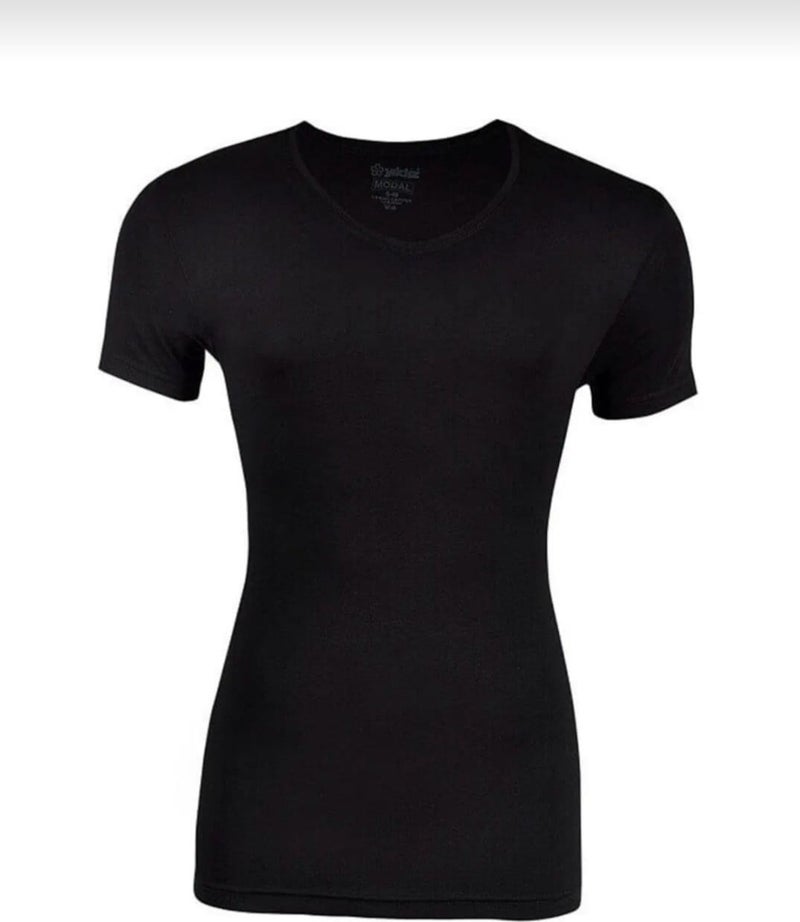 Yıldız Yildiz 151 Men's Modal V Neck Short Sleeve Undershirt 12 Pieces  - Image 2