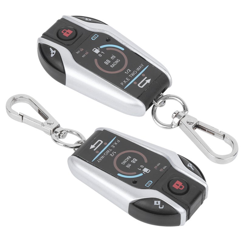 2 Way Motorcycle Alarm System: 300M Remote Range, Remote Start Flameout, Anti-Shear Anti-Theft - Vibration Sync Alarm for Universal Motorcycle Parking & Daily Use - Image 2