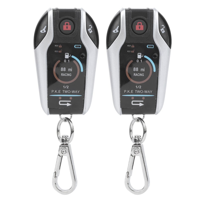 2 Way Motorcycle Alarm System: 300M Remote Range, Remote Start Flameout, Anti-Shear Anti-Theft - Vibration Sync Alarm for Universal Motorcycle Parking & Daily Use - Image 3
