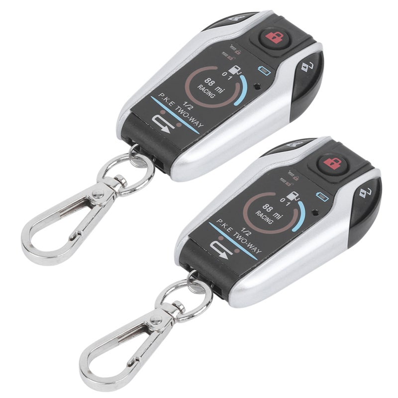 2 Way Motorcycle Alarm System: 300M Remote Range, Remote Start Flameout, Anti-Shear Anti-Theft - Vibration Sync Alarm for Universal Motorcycle Parking & Daily Use - Image 5