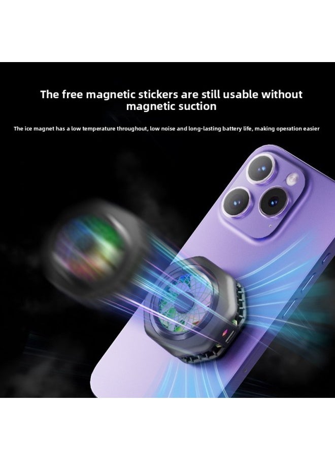 Generic - 2025 HK4pro Mobile Phone Radiator Magnetic Semiconductor High-power Icing Heat Dissipation Artifact Back Clip-Color:Hk-4 (ordinary Non-freezing Model) - Image 1