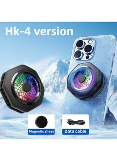 2025 HK4pro Mobile Phone Radiator Magnetic Semiconductor High-power Icing Heat Dissipation Artifact Back Clip-Color:Hk-4 (ordinary Non-freezing Model)