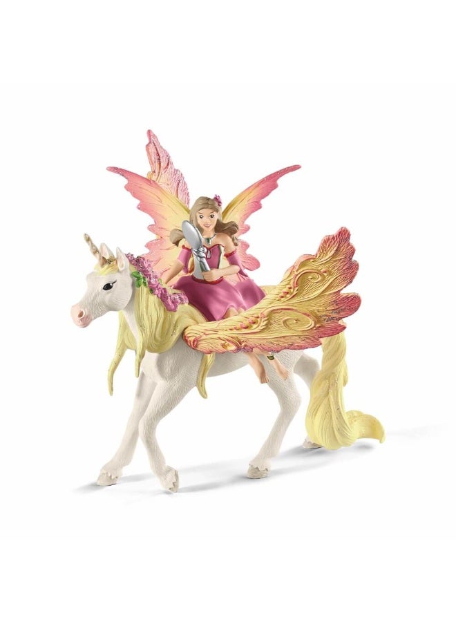 Schleich Fairy Feya with Pegasus Unicorn Figure (16 x 18 x 15 cm) - Image 1