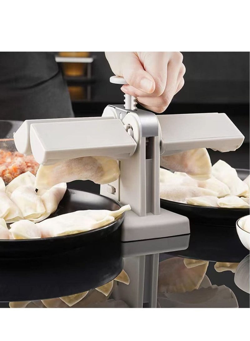 ELTRAZONE آلة صنع الزلابية الأوتوماتيكية، أداة ضغط الزلابية المنزلية، أداة لف الزلابية الأوتوماتيكية ذات الرأسين، قوالب صنع جلد الزلابية، أداة سهلة لصنع الزلابية، تغليف اثنين في وقت واحد - Image 3