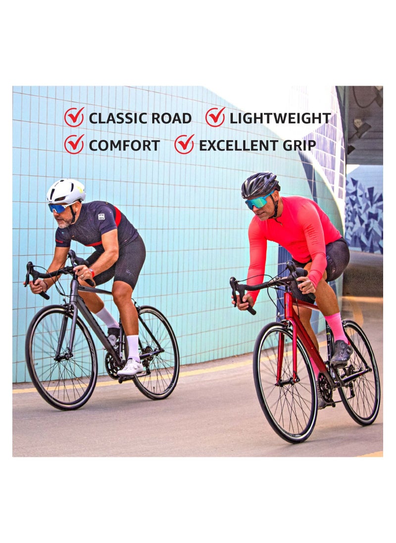 Spartan - 700C Peloton Road Bicycle | Alloy Frame Road Bike | Light Weight Cycle | Fitness Road Bicycles | Size - Small (52Cm) Lava Red - Image 1