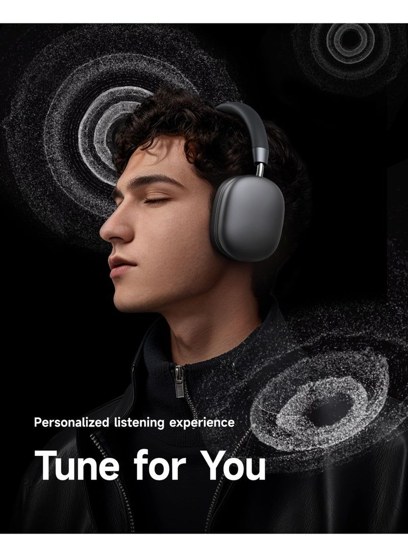 Picun F5 Wireless Gaming Headset Bluetooth Headphones Active Noise Cancelling with Built-in Mic Deep Over Ear Headset - Image 5