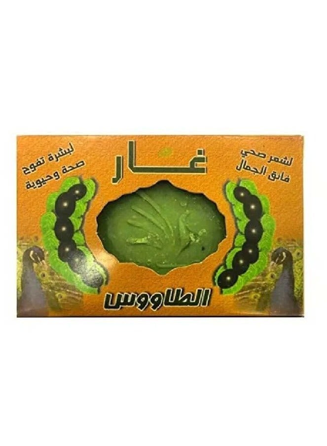 بيكوك قطعتين من الطاووس صابون غار طبيعي 160 جم - Image 3