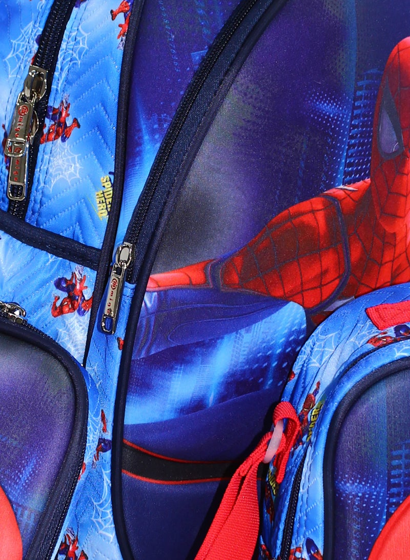 Migo Spider-Man School Set Trolley Bag 16 Inches – Blue - Image 3