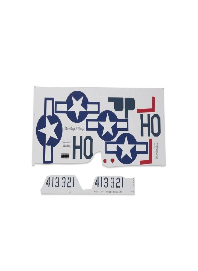 E-flite Decal Sheet P-51D 1.2m- EFL089507 Replacement Airplane Parts