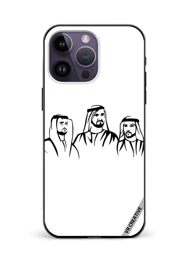 VR CREATIVE Protective Case Cover For Apple iPhone 15 Pro Sheikh Mohammed Bin Rashid Al Maktoum Design Multicolour - Image 1