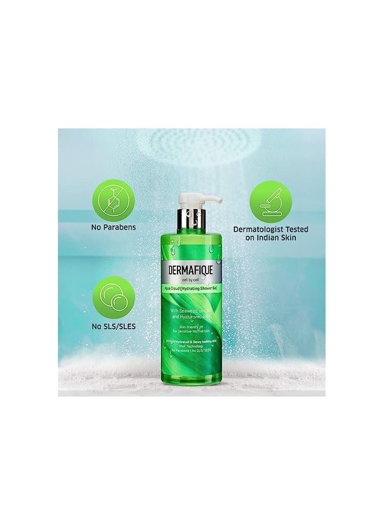 Dermafique Aqua Cloud Hydrating Shower Gel   500ml - Image 5
