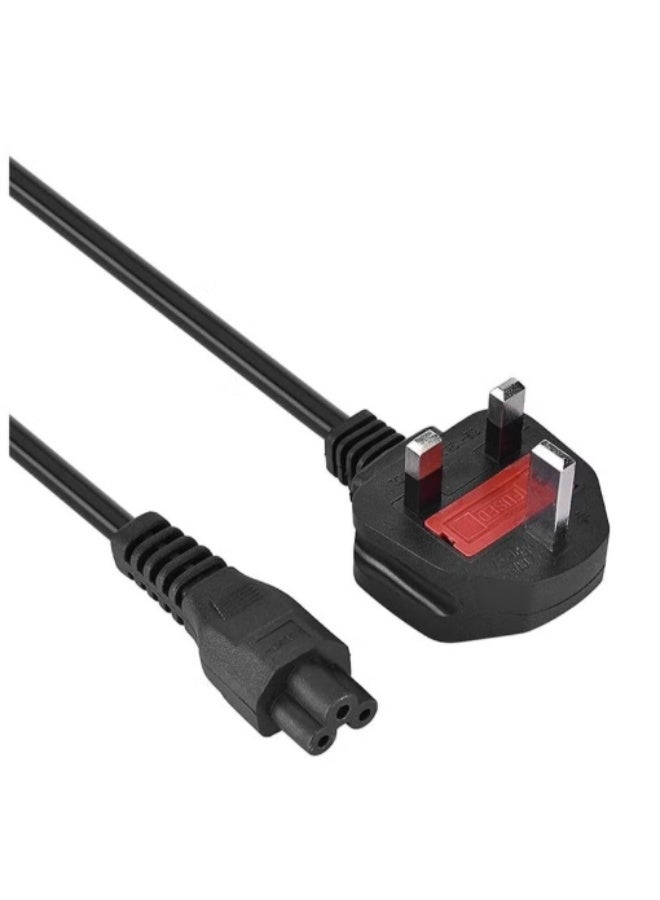 Haing 1.8m Laptop Power Cable with 3 Pins (C5 Clover Shape) - AC Adapter Cable for Laptops - Image 2