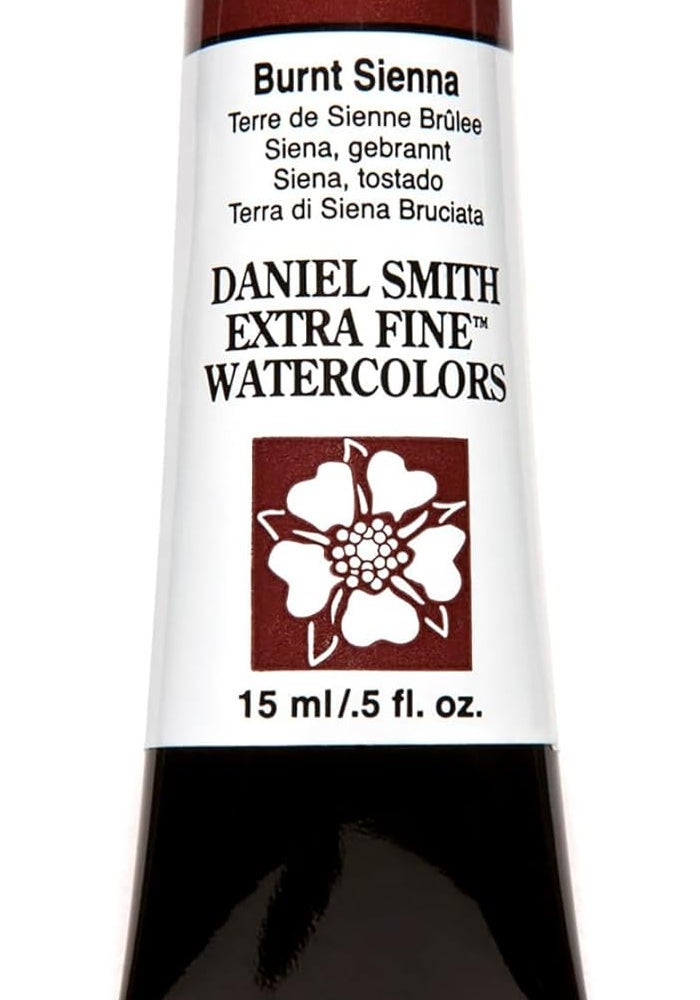 DANIEL SMITH Extra Fine Watercolor 15ml Paint Tube - Burnt Sienna - Image 1