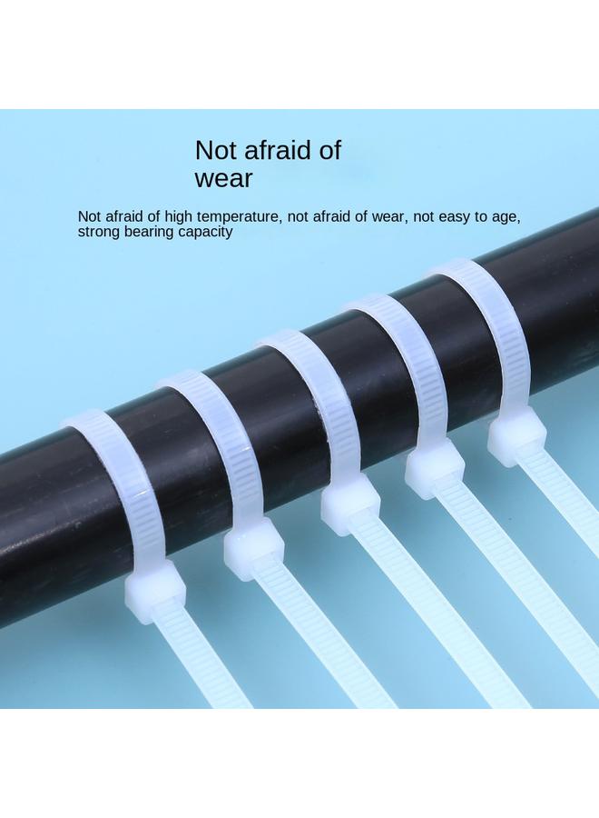 Bluejw Factory Wholesale Cable Tie Self-locking Cable Tie Strong Tension White Black Plastic Strap Cable Tie - Image 5