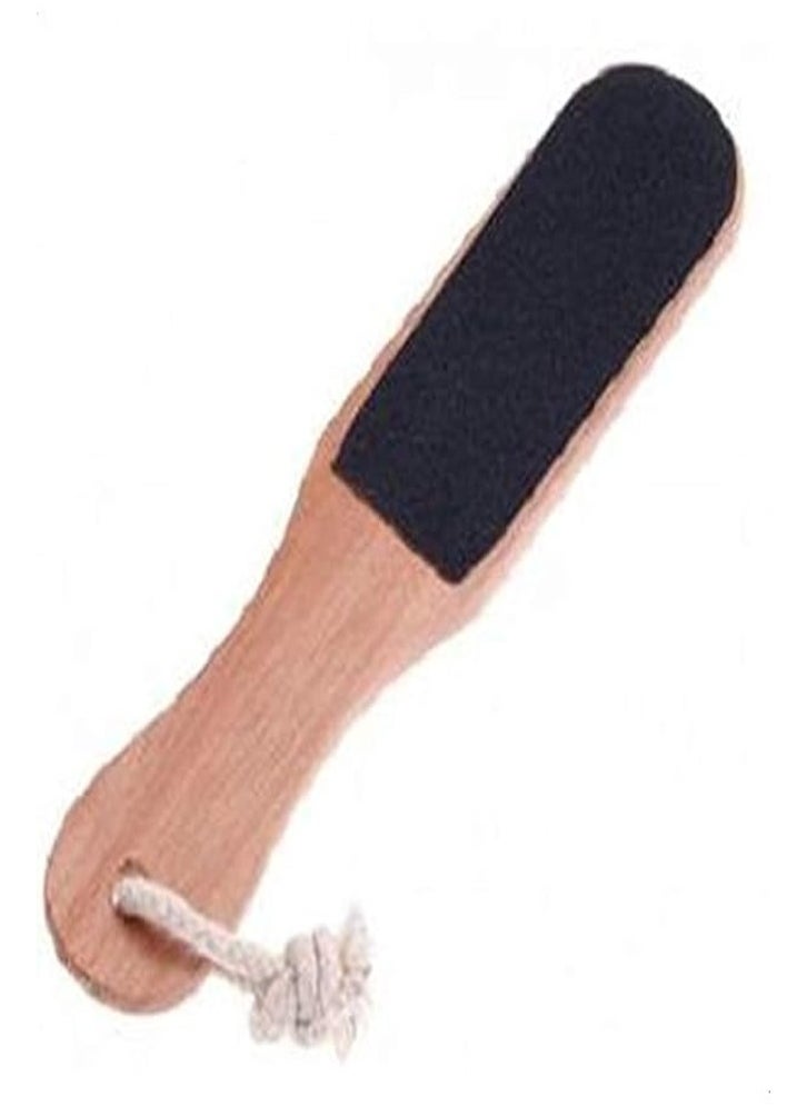 Generic - Double Sided Foot File - Wooden Handle Pedicure Tool - Image 1