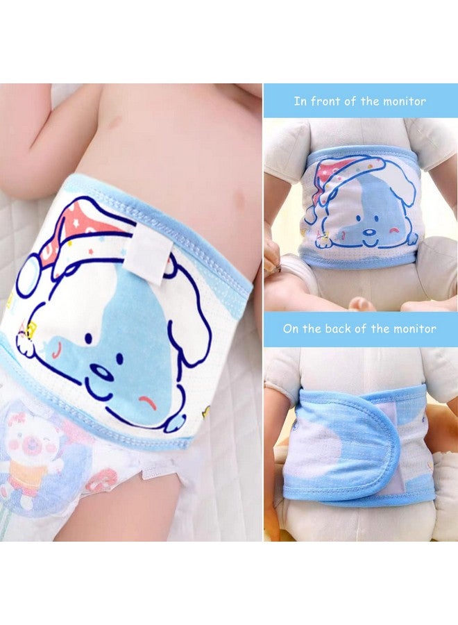 Snowie Soft ® 4Pcs Cotton Baby Belly Band Baby Belly Button Wrap, Newborn Belly Button Band Umbilical Hernia Belt Baby Adjustable Belly Band Cotton Infant Tummy Band For Infant 0-12 Months, Cute Dog  - Image 5