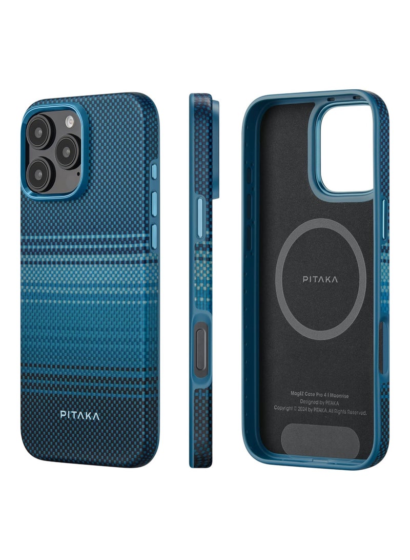 PITAKA pitaka for iPhone 16 Pro Case Compatible with MagSafe, Shockproof Case iPhone 16 Pro, 1500D Aramid Fiber and TPU Combined Grade Protective Case-Moonrise  - Image 1