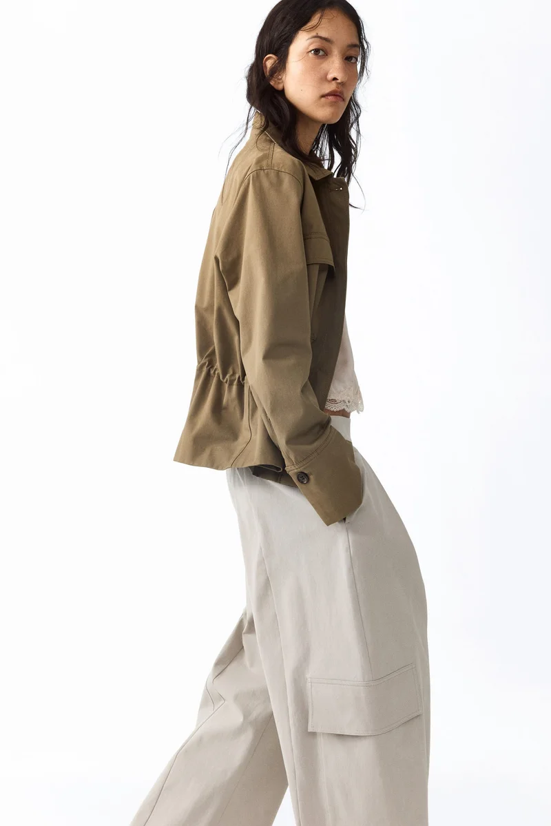 H&M Wrap-detail cargo trousers