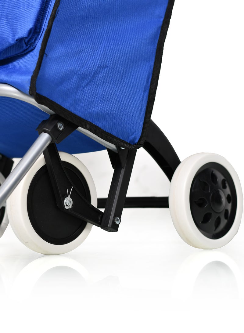 Shopping cart with ice-cold pocket fashionable with 4 large wheels suitable for off-road use suitable for home camping and picnic  - Image 5
