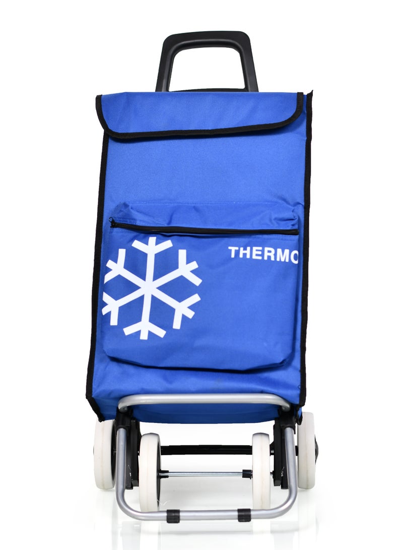 Shopping cart with ice-cold pocket fashionable with 4 large wheels suitable for off-road use suitable for home camping and picnic  - Image 2