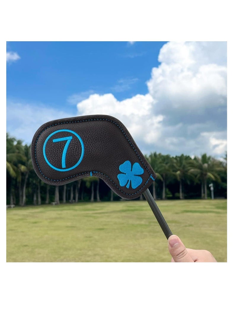 Y&D - Golf Iron Club Head Covers, Leather Covers for Taylormade, Mizuno, Callaway, Etc. - Image 1