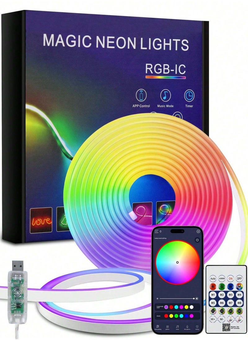 Shopit LED Neon RGB Magic Light 5M Bluetooth  - Image 1
