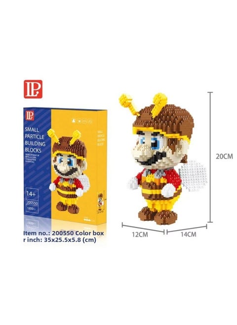 LP Cartoon Image Small Particle Building Block Series Model Mosaic Building Block Toy Animation Animal Cross-border-Color:200550