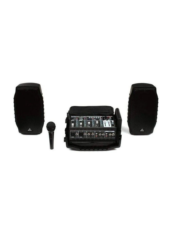Behringer PPA200 Portable PA System 150W RMS w/ 5 CH Mixer and Wired Microphone - Image 3