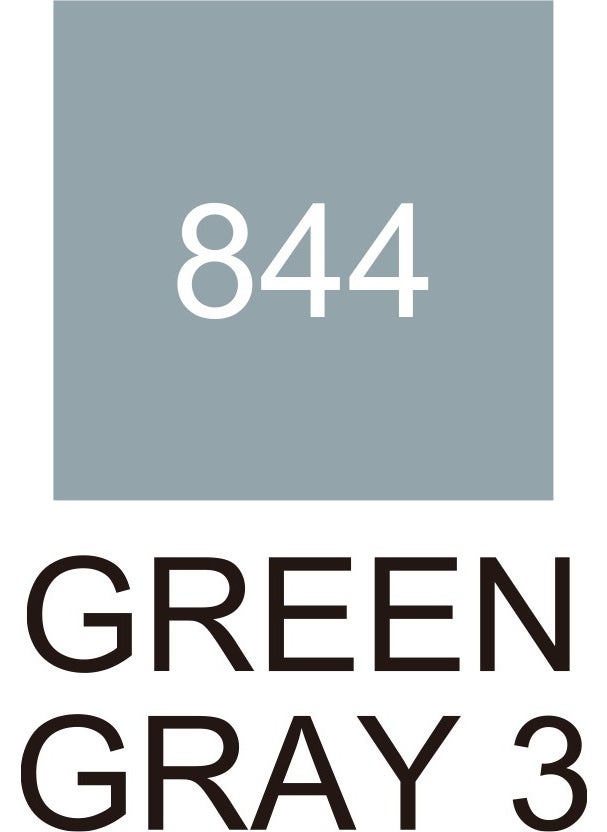 Zig Kurecolor Fine&brush For Manga Double Sided Pencil N:844 Green Gray 3  - Image 2