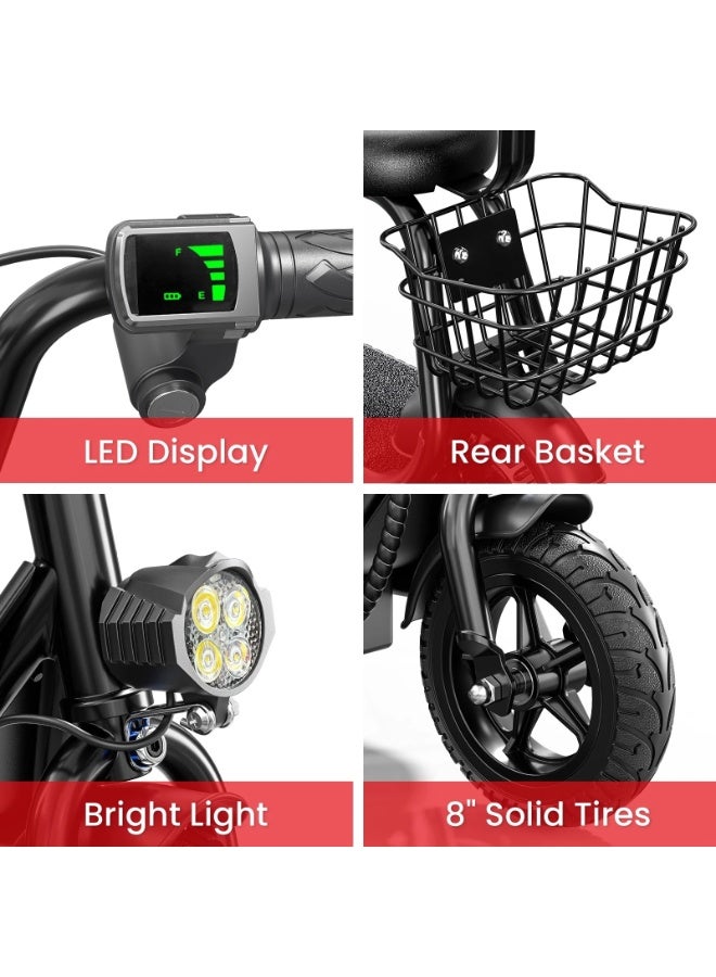 Winner Sky Mini Harley Kids Electric Scooter with Seat & LED Lights | 36V 250W Motor | 12" Tires | Long-Range Battery | Comfortable Electric Ride for Children - Image 2