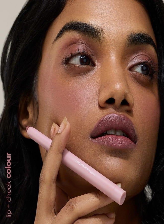 Ruby's Organics Ruby’s Organics OneStick Lipstick for Women- Blurr, Lip and Cheek Colour Crayon, Matte Finish, Lip Makeup- Enriched with Antioxidants and Vitamins, Chemical Free- Rosewood - Image 2