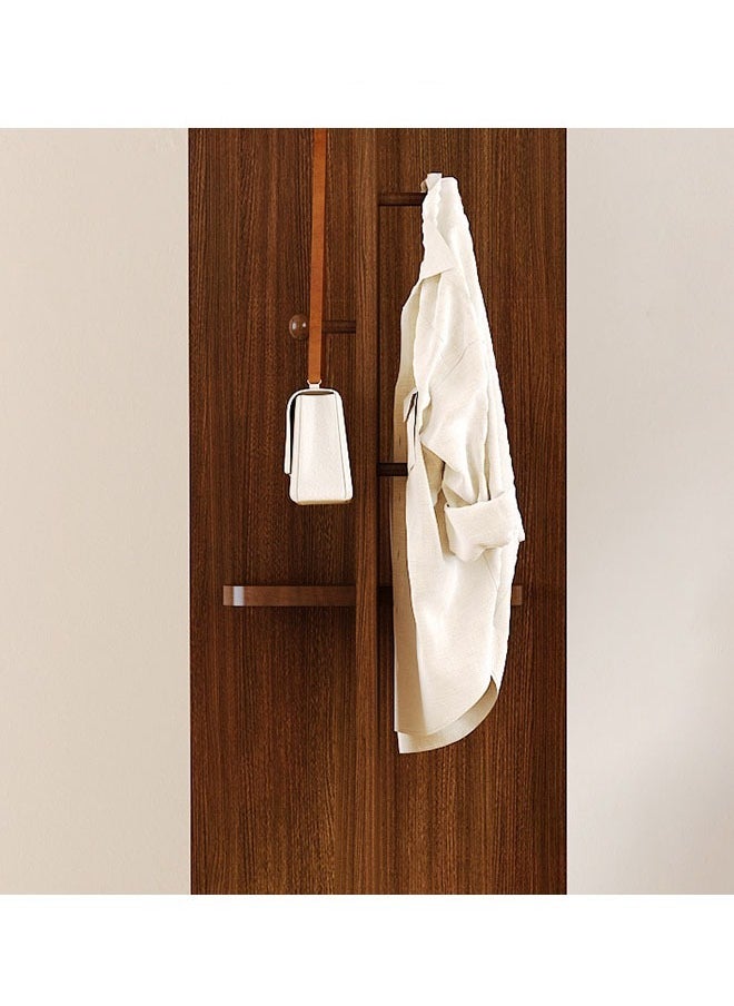 KLNAMAEAAN - Antique-Style Rotating Full-Length Mirror with Integrated Coat & Storage Rack – Unique Shaped Floor Mirror for Bedroom & Living Room - Image 1