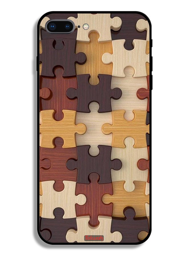 Tolwak Apple iPhone 8 Plus Protective Case Wooden Pattern - Image 2