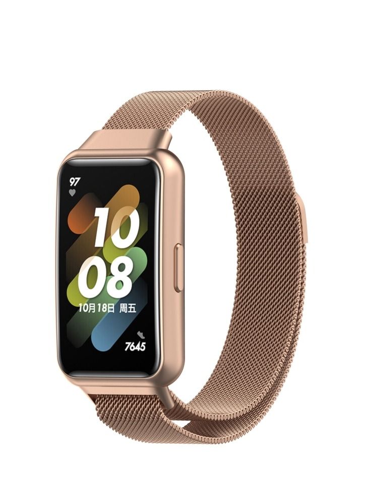 سوار ساعة هواوي باند 7 ميلان المغناطيسي (وردي ذهبى ) - Image 2