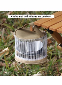 Generic Outdoor Roll Paper Storage Bag,Toilet Paper Holder Mesh Oxford Cloth Tissue Holder Bag, Portable Wipes Box Extra Napkin Supply for Car Bathroom Camping Hiking Biking Hunting Fishing Running The Dog  - Image 1