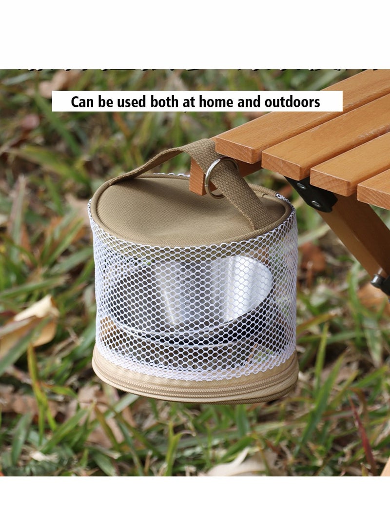 Generic Outdoor Roll Paper Storage Bag,Toilet Paper Holder Mesh Oxford Cloth Tissue Holder Bag, Portable Wipes Box Extra Napkin Supply for Car Bathroom Camping Hiking Biking Hunting Fishing Running The Dog  - Image 1
