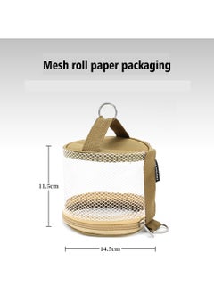 Generic Outdoor Roll Paper Storage Bag,Toilet Paper Holder Mesh Oxford Cloth Tissue Holder Bag, Portable Wipes Box Extra Napkin Supply for Car Bathroom Camping Hiking Biking Hunting Fishing Running The Dog  - Image 4