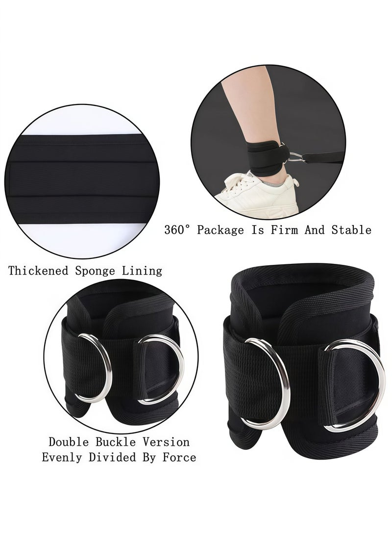Halamine Adjustable Fitness Ankle Strap with Adaptive Tensioner to Assist Leg Stretching and Strength Training, Efficient and Safer Leg Training - Image 4