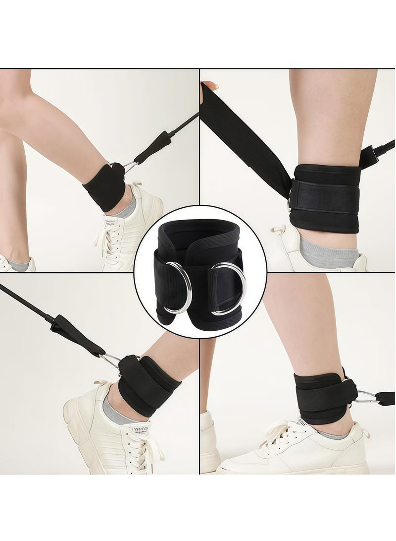 Halamine Adjustable Fitness Ankle Strap with Adaptive Tensioner to Assist Leg Stretching and Strength Training, Efficient and Safer Leg Training - Image 2
