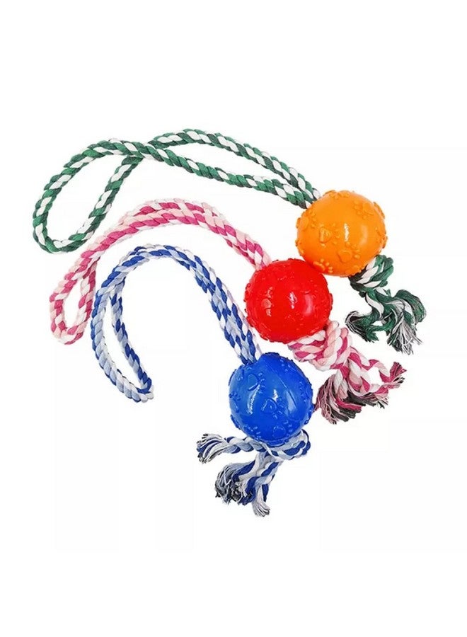 Emily Pets Dog Balls For Aggressive Chewers, Tough Tug Of War Dog Toy, Interactive Dog Toy For Fetch Durable Dog Rope Chew Toy For Medium Large Dogs Tough Puppy Teething Toy - Image 3