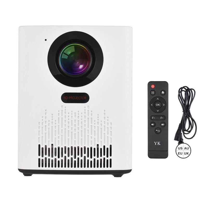 جهاز عرض صغير بدقة 1080P عالية الوضوح مع تشغيل لاسلكي عبر Airplay و Miracast - تركيز تلقائي وحماية العين بتقنية D65 لمشاهدة الأفلام في المنزل وغرفة النوم - Image 2