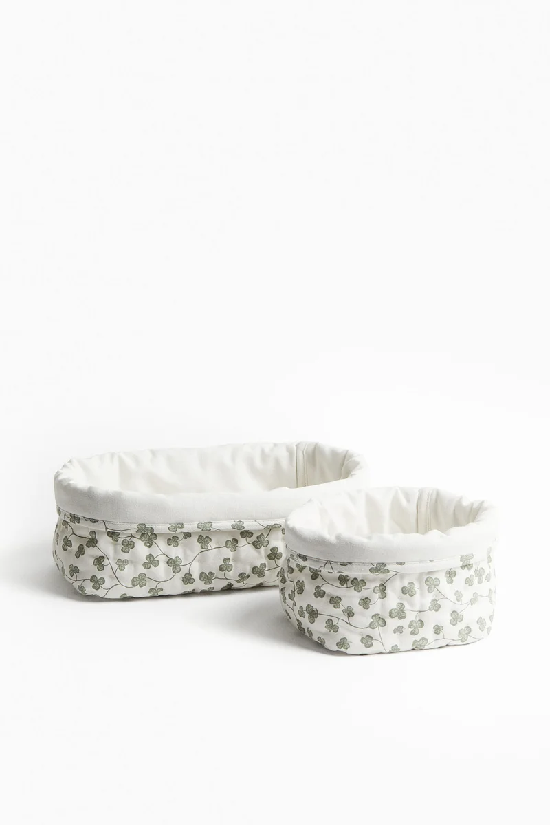 H&M 2-pack quilted storage baskets