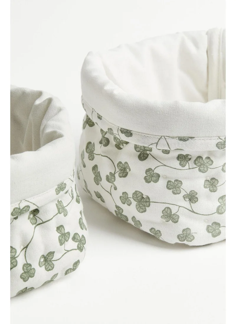 H&M 2-pack quilted storage baskets