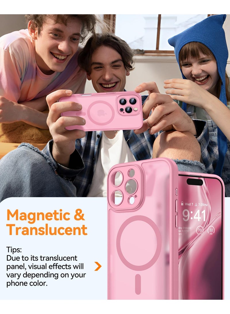 SOKAD MagSafe Matte Pink Case for iPhone 16 Pro, Full Camera Protection - Image 3