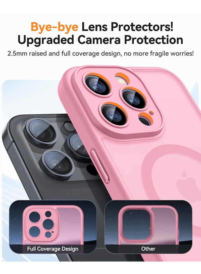 SOKAD MagSafe Matte Pink Case for iPhone 16 Pro, Full Camera Protection - Image 4