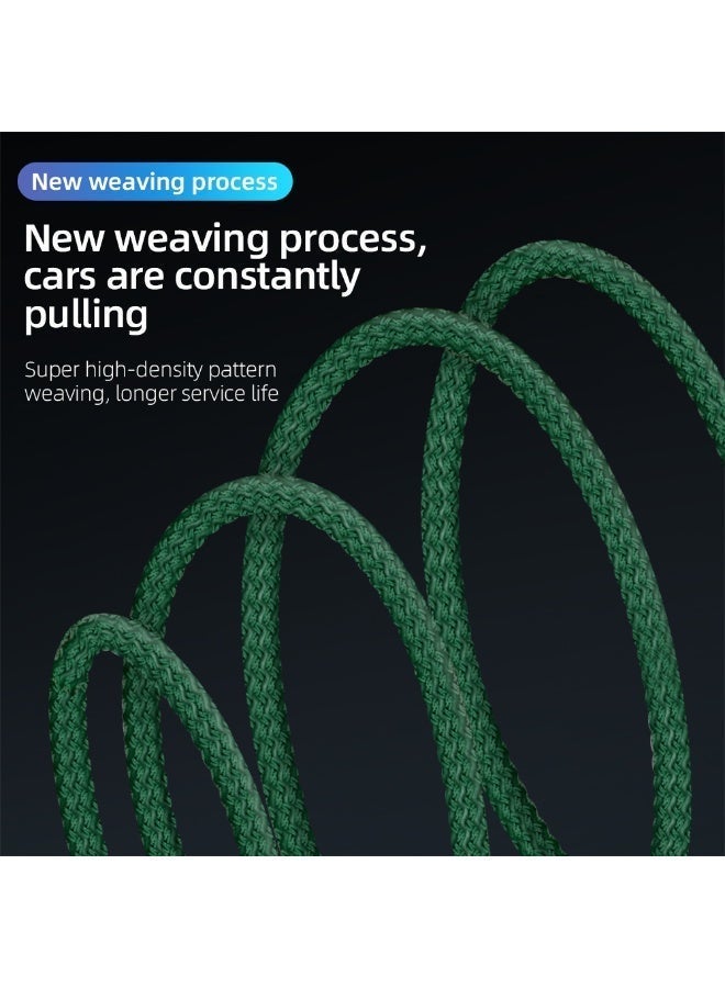 هامزون كابل شحن سريع من USB إلى Lightning 3A بطول 1 متر، سلك شاحن مضفر من النايلون لأجهزة iPhone وiPad وAirPods، يدعم مزامنة البيانات والشحن عالي السرعة - Image 3